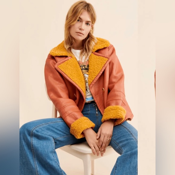 We The Free Kaja Vegan Bonded Peacoat | Free People size Large - Picture 1 of 9